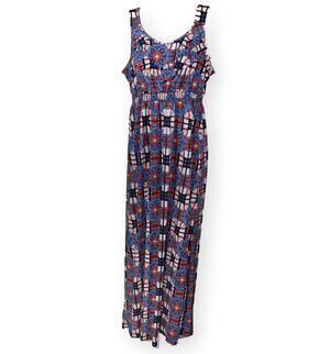 CATO Girls Multi Color Abstract Maxi Dress 18